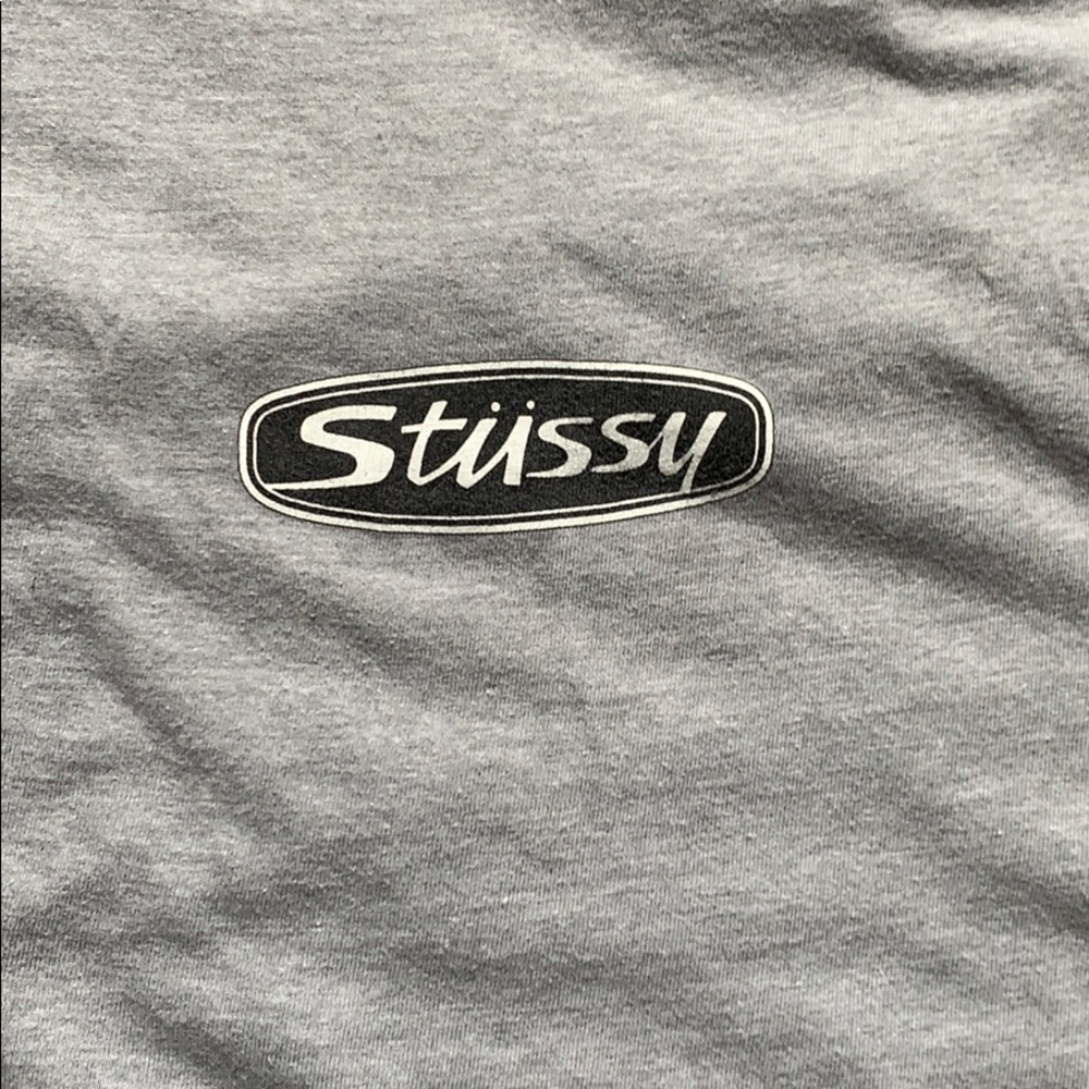 Grey stussy tee